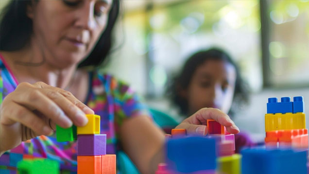 foster child with foster parents